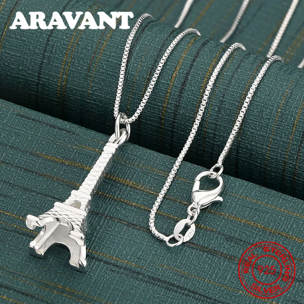 925 Sterling Silver Eiffel Tower Pendant Necklace For Women, Commuter Accessories, Christmas Gifts, Jewelry
925 Sterling Silver Eiffel Tower Pendant Necklace For Women, Commuter Accessories, Christmas Gifts, Jewelry