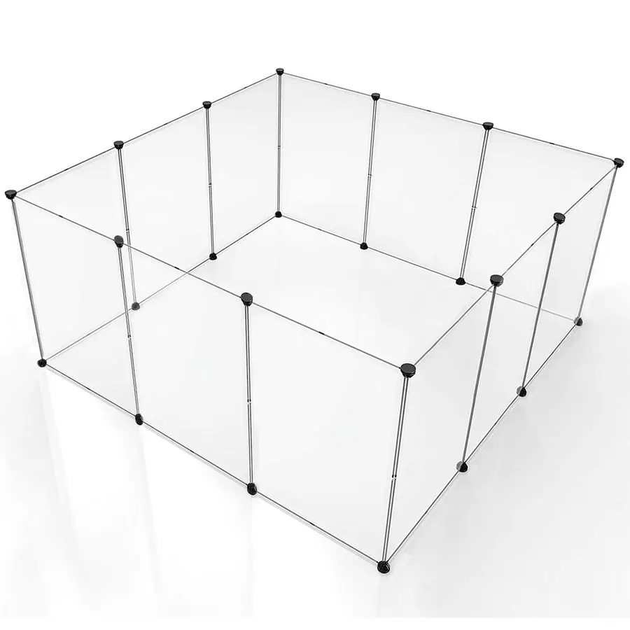 Pet Dog Playpen, Clear Acrylic Puppy Dog Play Pen Indoor, Portable Small Animal Transparent Fence Panels for Rabbit, Kitten, Bun
Pet Dog Playpen, Clear Acrylic Puppy Dog Play Pen Indoor, Portable Small Animal Transparent Fence Panels for Rabbit, Kitten, Bun