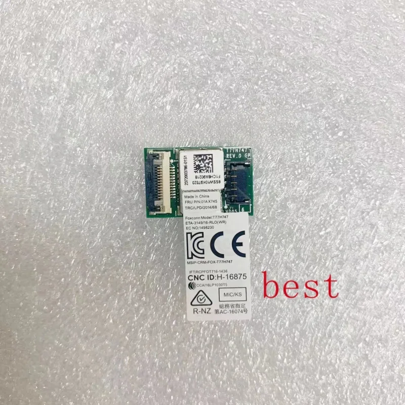 Для 01AX745 Новинка для Lenovo Thinkpad T490 T495 T14 P43S T590 T15 P53S L480 NFC module
Для 01AX745 Новинка для Lenovo Thinkpad T490 T495 T14 P43S T590 T15 P53S L480 NFC module