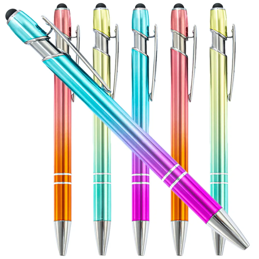 6 Pcs Metal Touch Screen Stylus Pens Bright Colors Smooth Writing Aluminum Material Office School Daily Use Ballpoint Pen
6 Pcs Metal Touch Screen Stylus Pens Bright Colors Smooth Writing Aluminum Material Office School Daily Use Ballpoint Pen