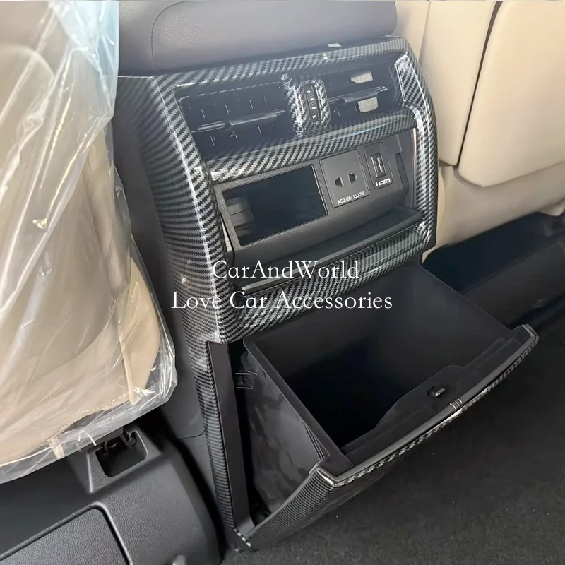Rear Row Air Condition Outlet Vent Frame Cover Trims Carbon Fiber Car Garnish Accessories For Toyota Alphard Vellfire 2023-2025
Rear Row Air Condition Outlet Vent Frame Cover Trims Carbon Fiber Car Garnish Accessories For Toyota Alphard Vellfire 2023-2025
