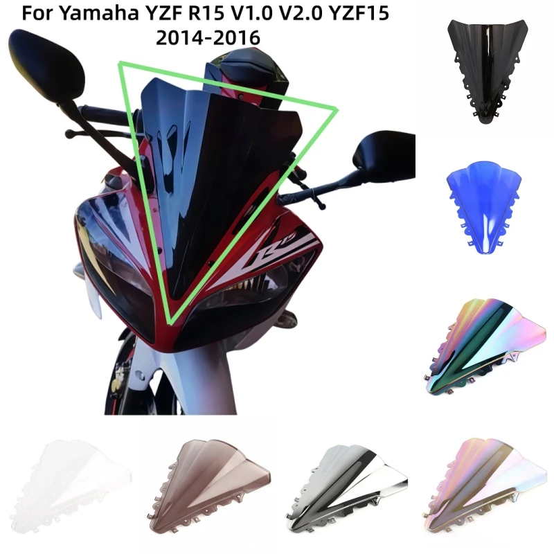 Motorcycle Windshield Front Windshield Air Reflector Flow Guide Plate Double Bubble For Yamaha YZF R15 V1.0 V2.0 YZF15 2014-2016
Motorcycle Windshield Front Windshield Air Reflector Flow Guide Plate Double Bubble For Yamaha YZF R15 V1.0 V2.0 YZF15 2014-2016