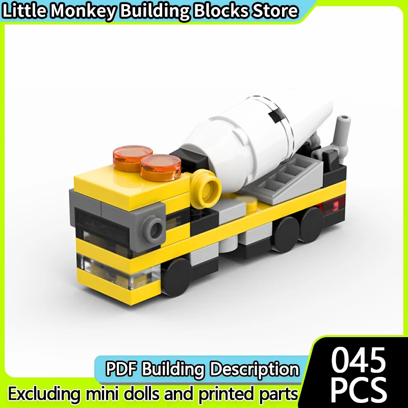 City Car Model MOC Building Bricks Micro Cab-Over Cement Truck Modular Technology Children Holiday Gifts Assemble Toys Suit
City Car Model MOC Building Bricks Micro Cab-Over Cement Truck Modular Technology Children Holiday Gifts Assemble Toys Suit