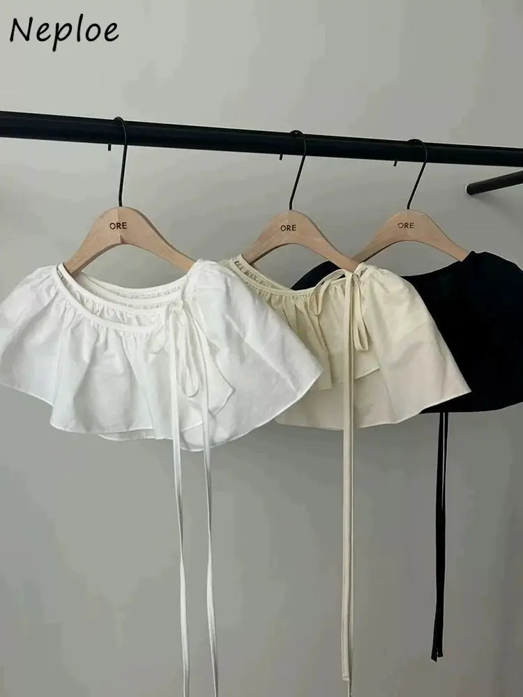 Neploe Fresh A-line High Waist Short All-match Skirts Fart Curtain Cotton Flower New Faldas Korea Minority Unique Lace Up Skirt
Neploe Fresh A-line High Waist Short All-match Skirts Fart Curtain Cotton Flower New Faldas Korea Minority Unique Lace Up Skirt