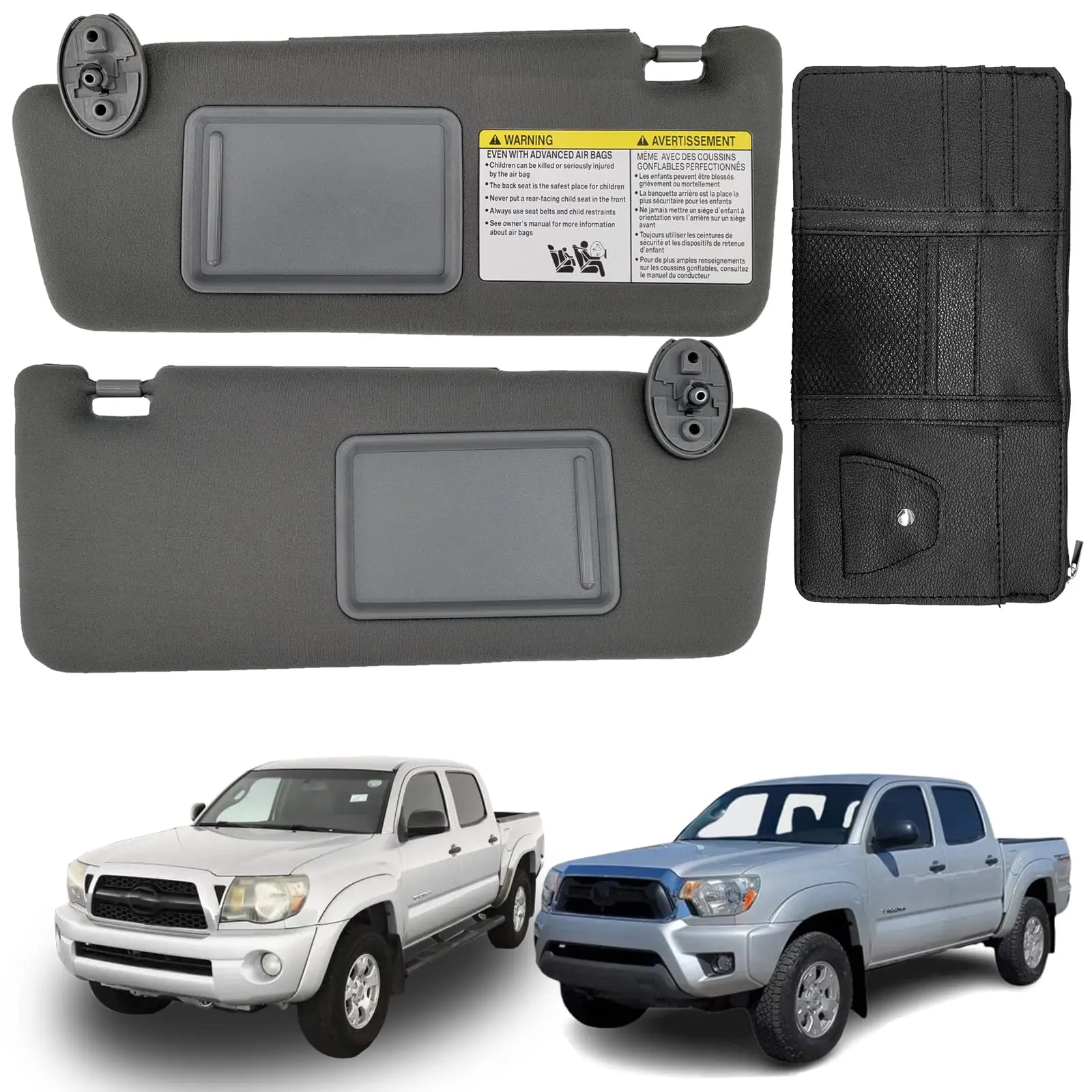 Gray Sun Visor Set For Toyota Tacoma 2005–2015 Driver And Passenger Side Without Light, Part Numbers 74320-04181-B1 &
Gray Sun Visor Set For Toyota Tacoma 2005–2015 Driver And Passenger Side Without Light, Part Numbers 74320-04181-B1 &