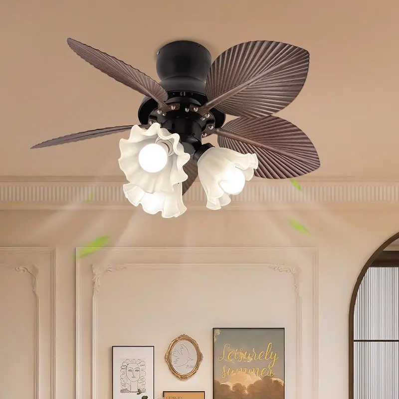 Vintage French Walnut Wood Grain Fan Light for Dining Room Bedroom Study Retro Ceiling Fan with Light and Fan Combined
Vintage French Walnut Wood Grain Fan Light for Dining Room Bedroom Study Retro Ceiling Fan with Light and Fan Combined