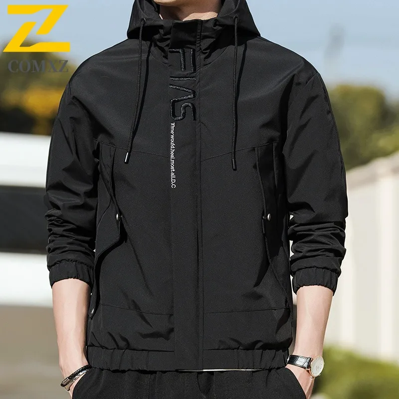 Men Korean Style Spring Fall Hooded Jacket Casual Embroidery Zipper Coat Loose Fit Streetwear Windbreaker Fashion Outdoor Sport
Men Korean Style Spring Fall Hooded Jacket Casual Embroidery Zipper Coat Loose Fit Streetwear Windbreaker Fashion Outdoor Sport