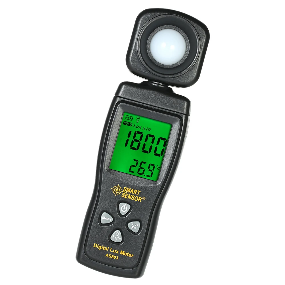SMART SENSOR Digital Lux Meter LCD Display Handheld Illuminometer Luminometer Photometer Luxmeter Light Meter 0-200000 Lux
SMART SENSOR Digital Lux Meter LCD Display Handheld Illuminometer Luminometer Photometer Luxmeter Light Meter 0-200000 Lux