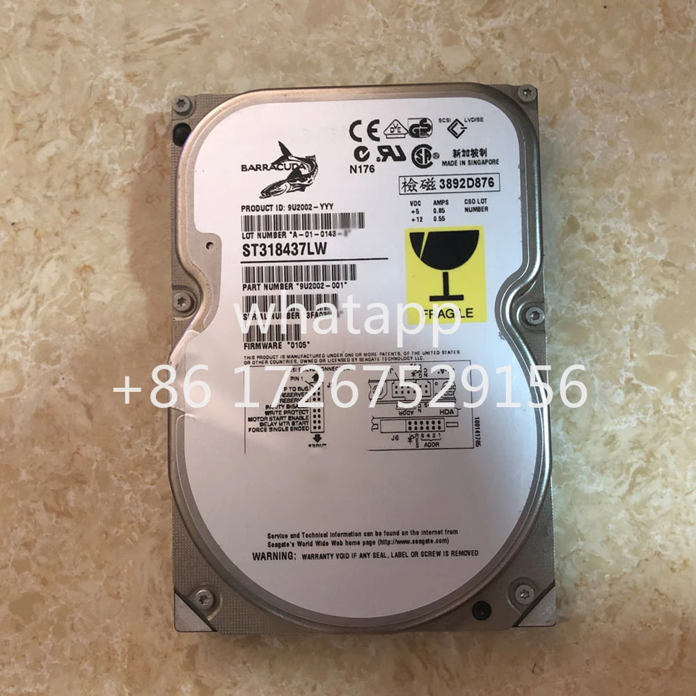 Оригинальный промышленный медицинский жесткий диск SCSI ST 318437 LW для Seagate 18 ГБ 68-контактный жесткий диск 7200 об/мин 3,5 дюйма работает отлично, быстрая доставка
Оригинальный промышленный медицинский жесткий диск SCSI ST 318437 LW для Seagate 18 ГБ 68-контактный жесткий диск 7200 об/мин 3,5 дюйма работает отлично, быстрая доставка