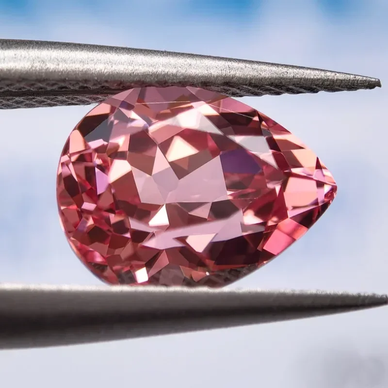 Lab Grown Sapphire Papalacha Red Lotus Sunrise Color Pear Shape Gemstones for Diy Jewelry Making Selectable AGL Certificate
Lab Grown Sapphire Papalacha Red Lotus Sunrise Color Pear Shape Gemstones for Diy Jewelry Making Selectable AGL Certificate