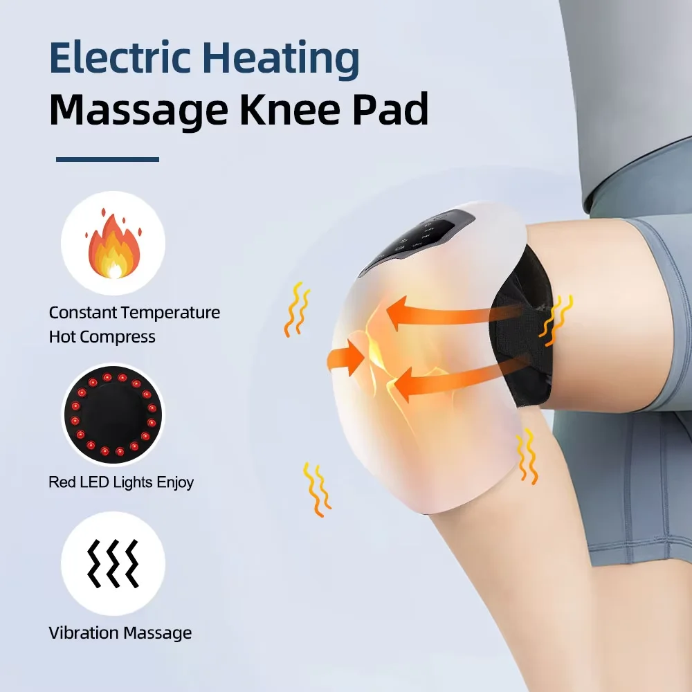 Electric Knee Massager Heating Vibration Airbag LED Lights 3 Gears Hot Compress Knee Joint Massage Pad Elbow Thermal Device Tool
Electric Knee Massager Heating Vibration Airbag LED Lights 3 Gears Hot Compress Knee Joint Massage Pad Elbow Thermal Device Tool