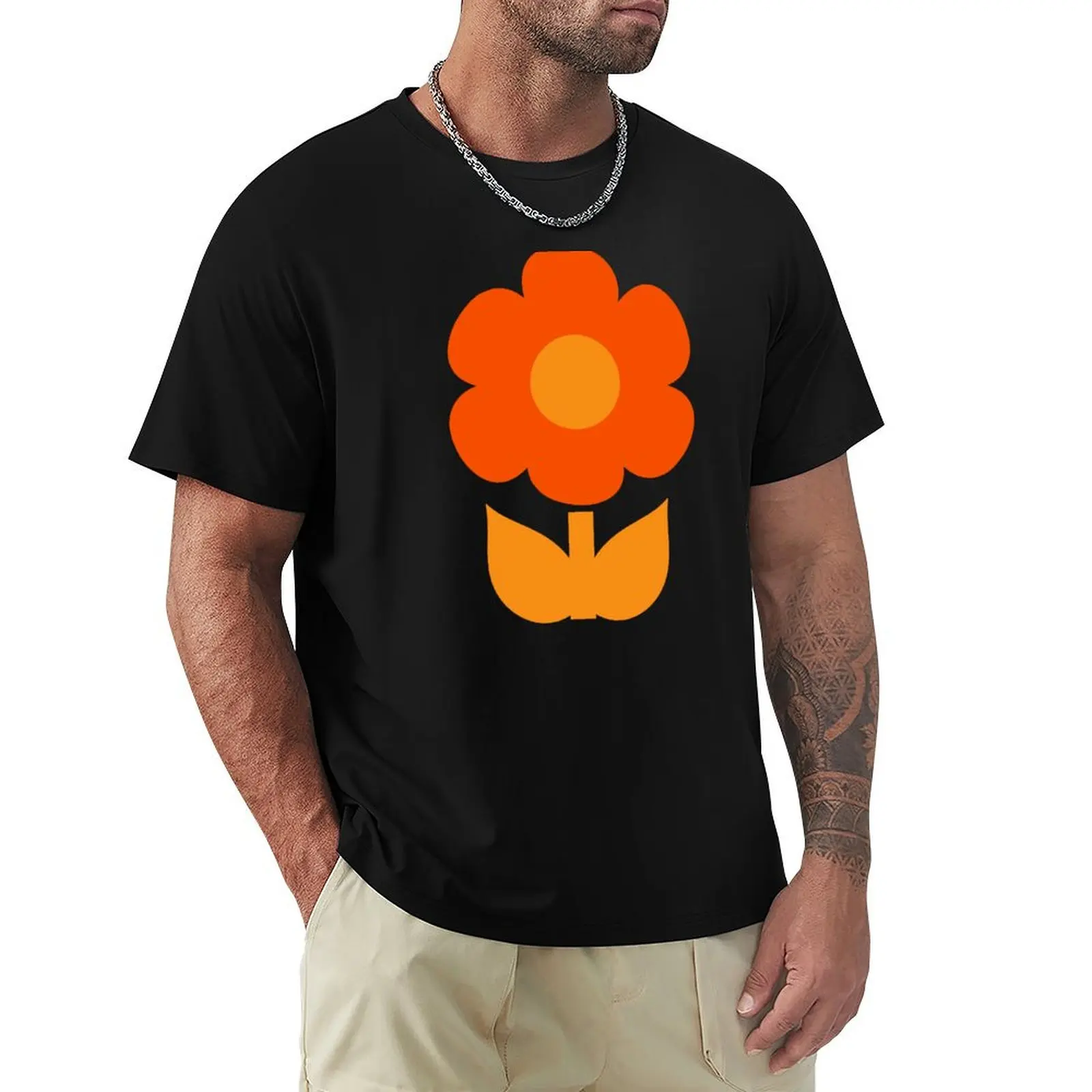 Jonnty Flowers Retro Floral Pattern in 70s Brown and Orange T-Shirt Industrial Work Tee Shirt
Jonnty Flowers Retro Floral Pattern in 70s Brown and Orange T-Shirt Industrial Work Tee Shirt