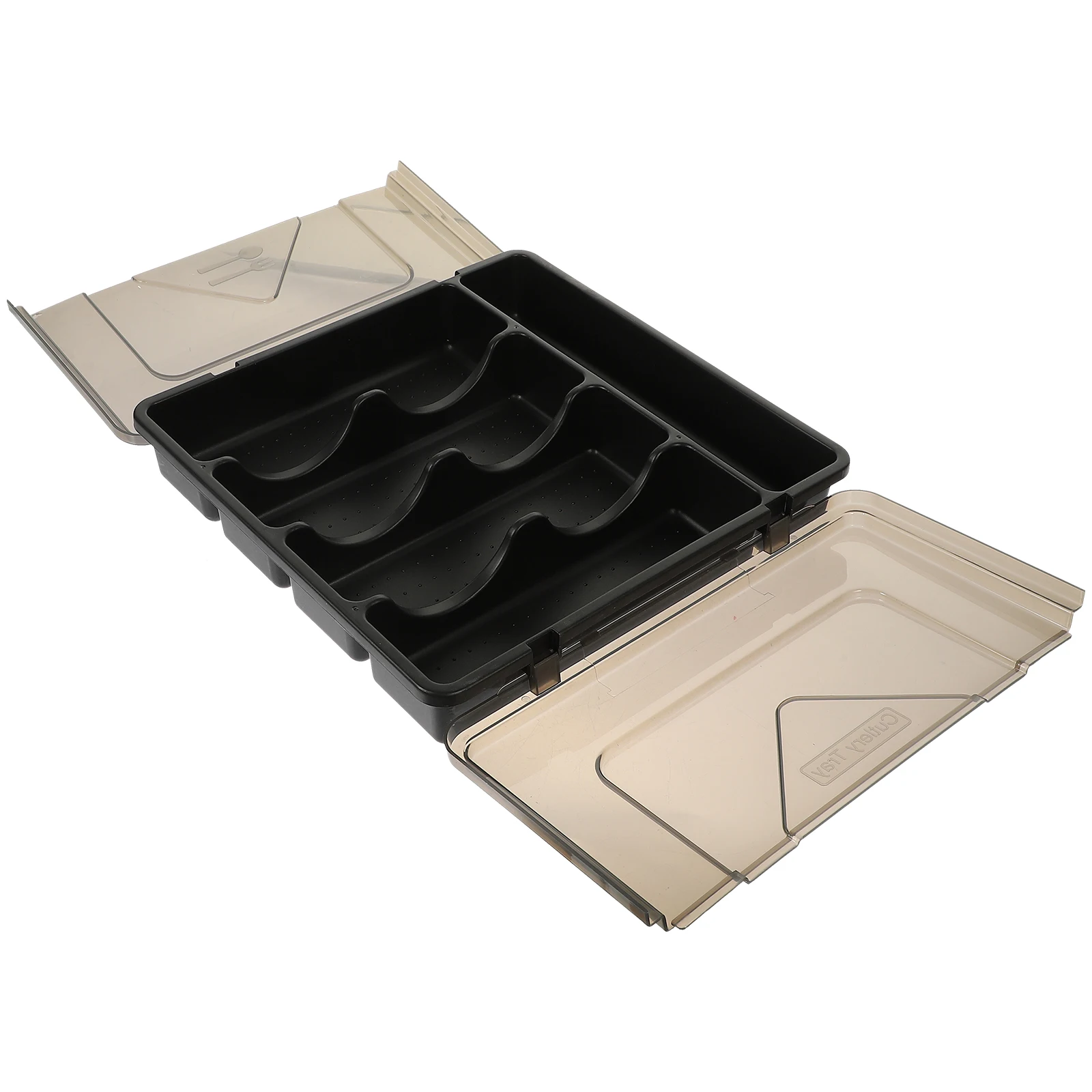 Knife Fork Storage Box Cutlery Organizer Silverware Tray Lid Black Small Kitchen Drawer Utensil HolderSpoonsChopsticks PP
Knife Fork Storage Box Cutlery Organizer Silverware Tray Lid Black Small Kitchen Drawer Utensil HolderSpoonsChopsticks PP