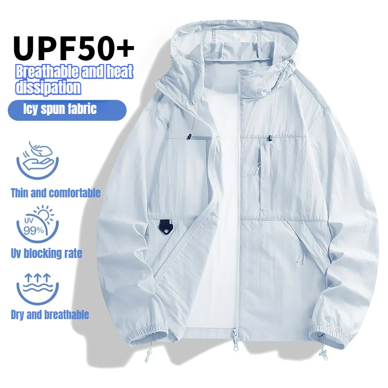 NewMaxbarley Sunscreen Jacket Men Women Summer Casual Lightweight Comfortable UV Blocking Windbreaker Travel Fishing Hooded Coat
NewMaxbarley Sunscreen Jacket Men Women Summer Casual Lightweight Comfortable UV Blocking Windbreaker Travel Fishing Hooded Coat