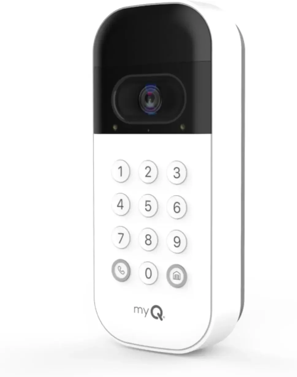 myQ Smart Garage Door Video Keypad with Wide-Angle Camera,Customizable PIN Codes,and Smartphone Control–Take Charge of Your
myQ Smart Garage Door Video Keypad with Wide-Angle Camera,Customizable PIN Codes,and Smartphone Control–Take Charge of Your