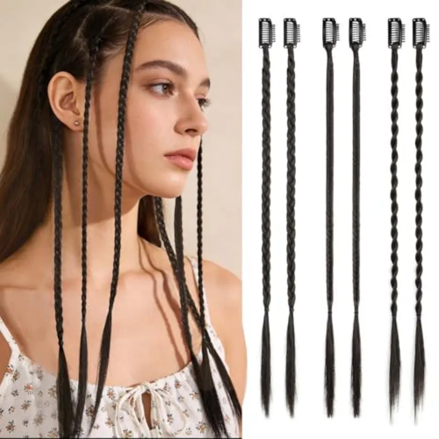 6PCS Braid Hair Extensions Clip in Braid Extensions for Women Natural Synthetic Braided Hairpieces Statement Blonde Braids for
6PCS Braid Hair Extensions Clip in Braid Extensions for Women Natural Synthetic Braided Hairpieces Statement Blonde Braids for