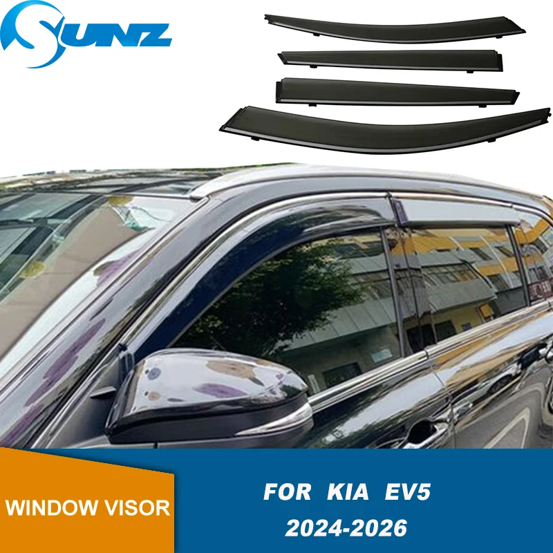 Side Window Deflectors For Kia EV5 2024 2025 2026 4PCS Sun Rain Visor Deflector Car Window Shield
Side Window Deflectors For Kia EV5 2024 2025 2026 4PCS Sun Rain Visor Deflector Car Window Shield