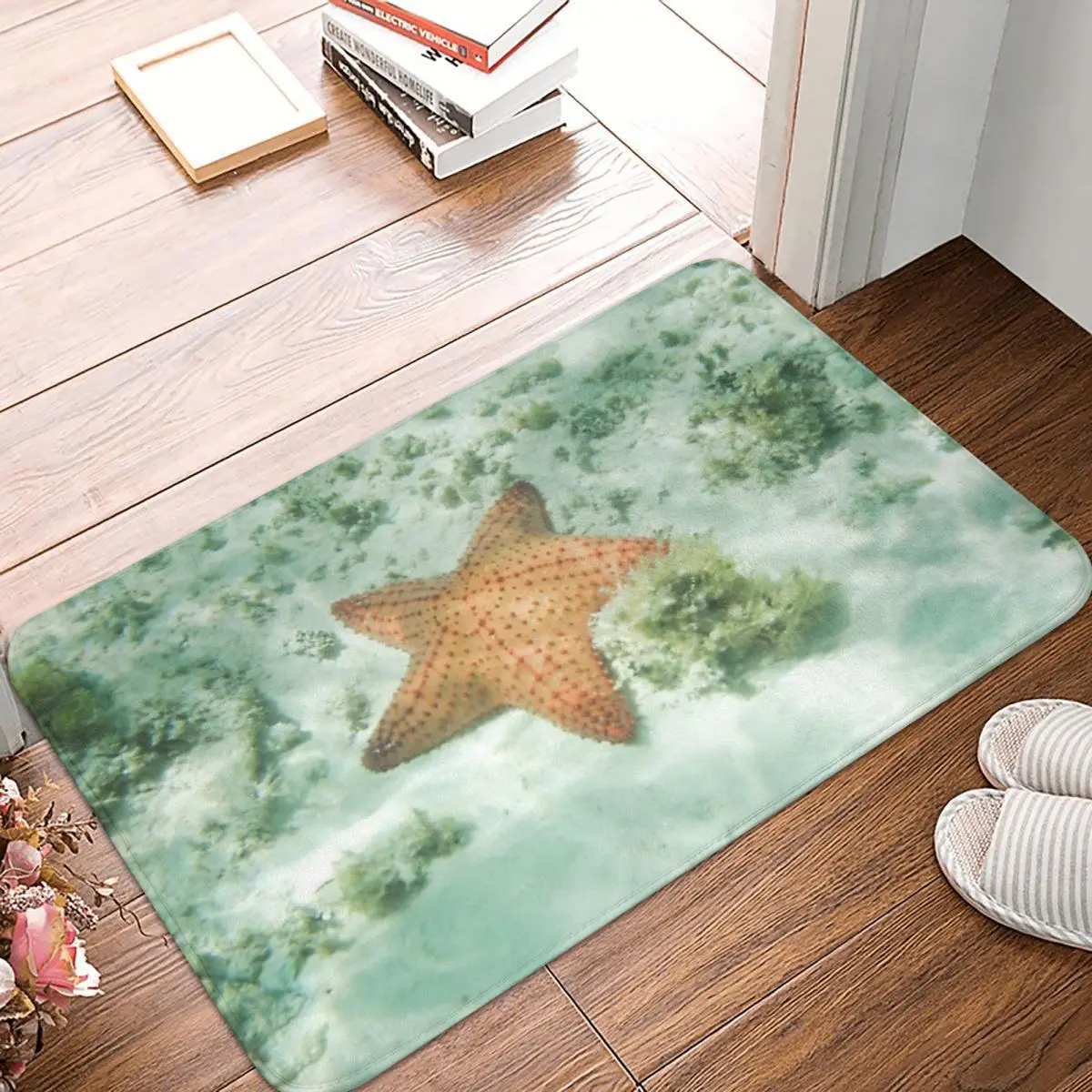 Seaworld Bedroom Mat Starfish Doormat Kitchen Carpet Outdoor Rug Home Decoration
Seaworld Bedroom Mat Starfish Doormat Kitchen Carpet Outdoor Rug Home Decoration