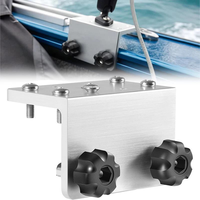 Aluminum 90 Degree Boat Gunnel Track System Bracket for Versatrack System,for Mounting Rod Holders/Downriggers/Bimini Top/Lights
Aluminum 90 Degree Boat Gunnel Track System Bracket for Versatrack System,for Mounting Rod Holders/Downriggers/Bimini Top/Lights