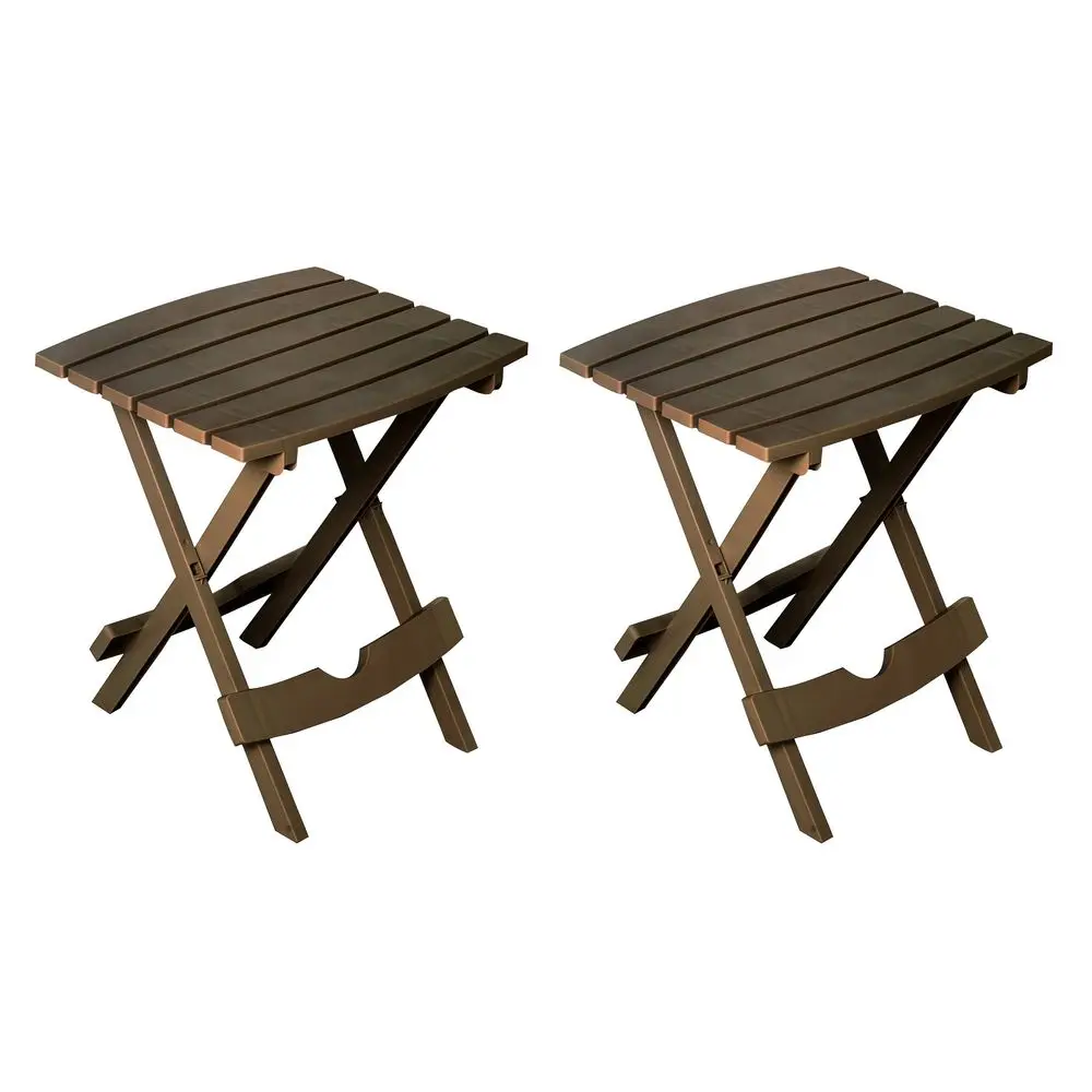 Manufacturing 8500604702 Plastic QuikFold Side Table 2 Pack, Earth Brown
Manufacturing 8500604702 Plastic QuikFold Side Table 2 Pack, Earth Brown