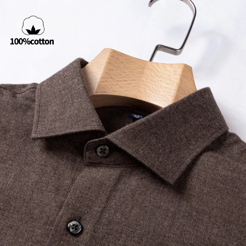 Custom 100% Cotton Shirt Men's, Yarn-Dyed Fleece Long Sleeve, Business Casual Warm & Soft
Custom 100% Cotton Shirt Men's, Yarn-Dyed Fleece Long Sleeve, Business Casual Warm & Soft