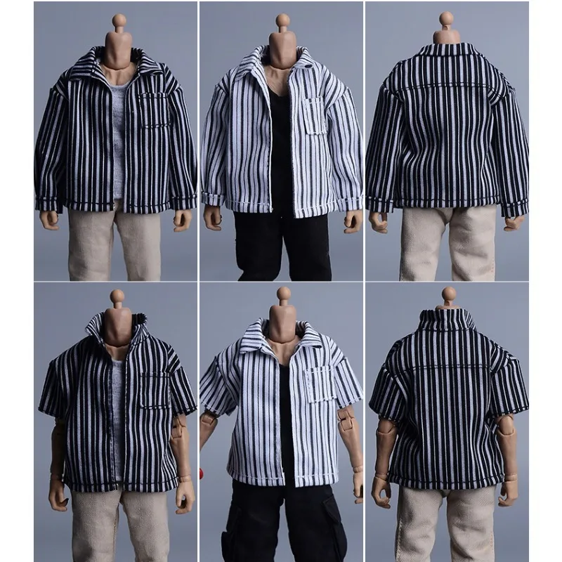1/12 Scale Male Trend Stripe T-shirt Long Short Sleeve Shirt Doll Suit Model for 6'' Soldier Toy Figures Body Ornament
1/12 Scale Male Trend Stripe T-shirt Long Short Sleeve Shirt Doll Suit Model for 6'' Soldier Toy Figures Body Ornament