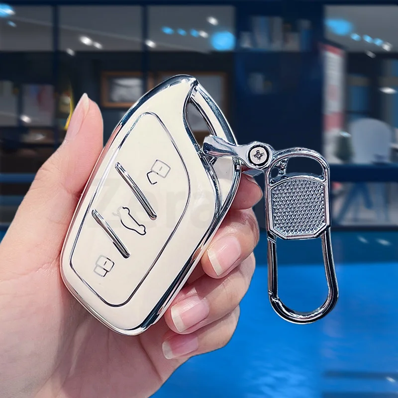 Silver Edge TPU Car Key Case for Roewe RX8 RX5 RX3 I6 I5 Car Remote Key Case Shell Cover for MG ZS HS 5 6 EZS Soft Accessories
Silver Edge TPU Car Key Case for Roewe RX8 RX5 RX3 I6 I5 Car Remote Key Case Shell Cover for MG ZS HS 5 6 EZS Soft Accessories