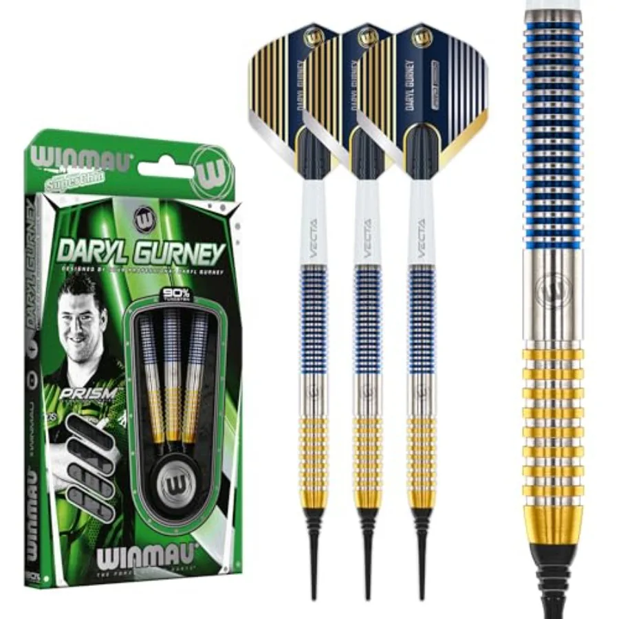Darts for professional play 90 tungsten SC 1.0 Series, silver-gray finish, ultra-precise balance and grip
Darts for professional play 90 tungsten SC 1.0 Series, silver-gray finish, ultra-precise balance and grip