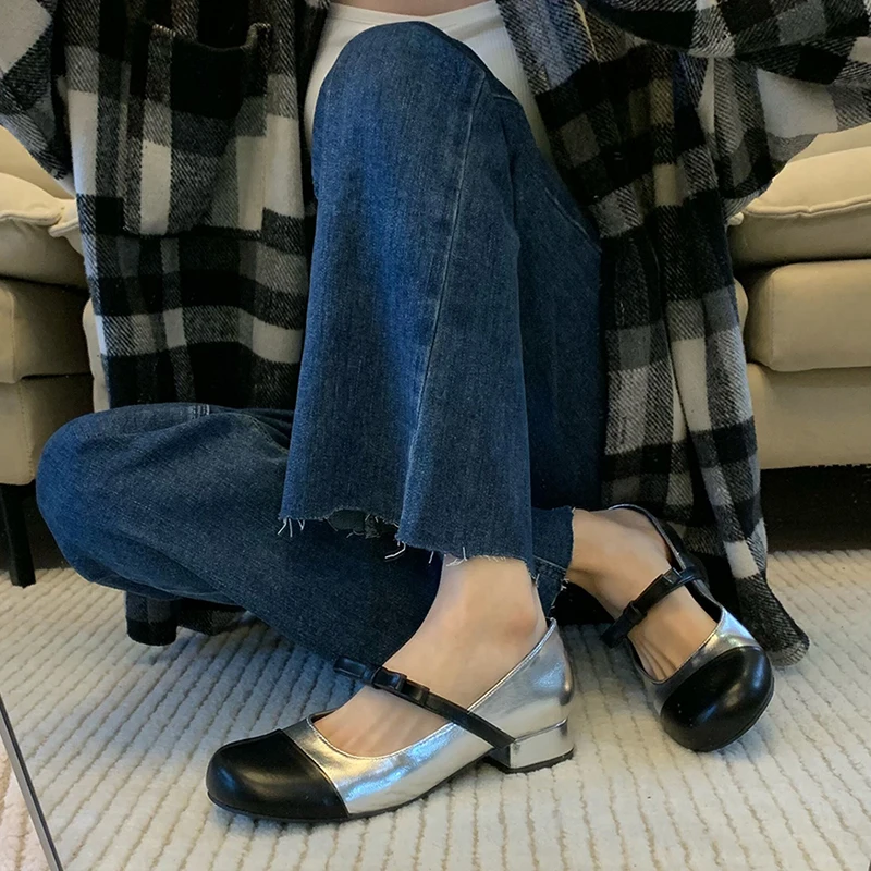 IPPEUM Ballerinas Zapatos Mujer Leather Buckle Mary Janes Round Toe Shoes Ballet Flats With Bow For Women
IPPEUM Ballerinas Zapatos Mujer Leather Buckle Mary Janes Round Toe Shoes Ballet Flats With Bow For Women