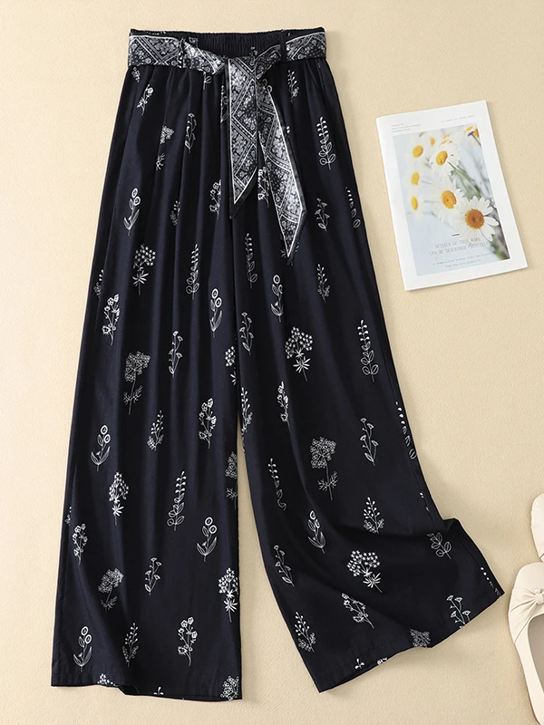 Casual Loose Wide Leg Pants Belted Nine Points Thin Artistic Style Brand Button Print Summer Fashion Ladies Straight Cut Trou...
Casual Loose Wide Leg Pants Belted Nine Points Thin Artistic Style Brand Button Print Summer Fashion Ladies Straight Cut Trou...