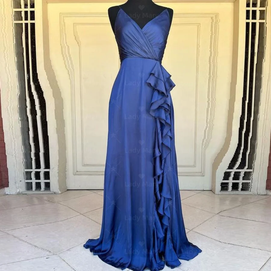 Customized Sexy Long Prom Dresses V Neck Criss Cross Back Split Formal Evening Gowns Wedding Party Maid Of Honor Dress Vestido
Customized Sexy Long Prom Dresses V Neck Criss Cross Back Split Formal Evening Gowns Wedding Party Maid Of Honor Dress Vestido