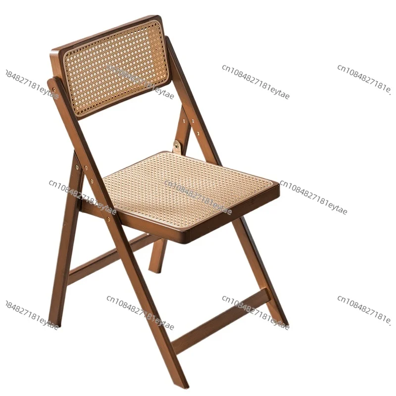 Rattan Folding Dining Chair with Backrest Simple Solid Wood Home Living Room Stool Leisure Restaurant Chair
Rattan Folding Dining Chair with Backrest Simple Solid Wood Home Living Room Stool Leisure Restaurant Chair