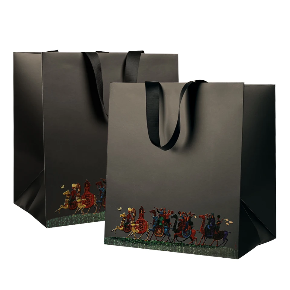 UV printing Paper Bag with logo Print Luxury Paper Bag with Ribbon Handle Shopping Paper Boutique Gift Bags with Handles
UV printing Paper Bag with logo Print Luxury Paper Bag with Ribbon Handle Shopping Paper Boutique Gift Bags with Handles