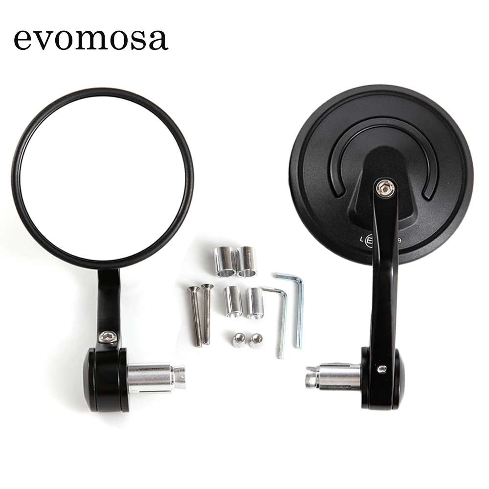 Evomosa Motorcycle Side Mirrors 7/8inch 22mm Round Motorcycle Bar End Rearview Mirror Handlebar Mirrors Motorcycle Accessories
Evomosa Motorcycle Side Mirrors 7/8inch 22mm Round Motorcycle Bar End Rearview Mirror Handlebar Mirrors Motorcycle Accessories