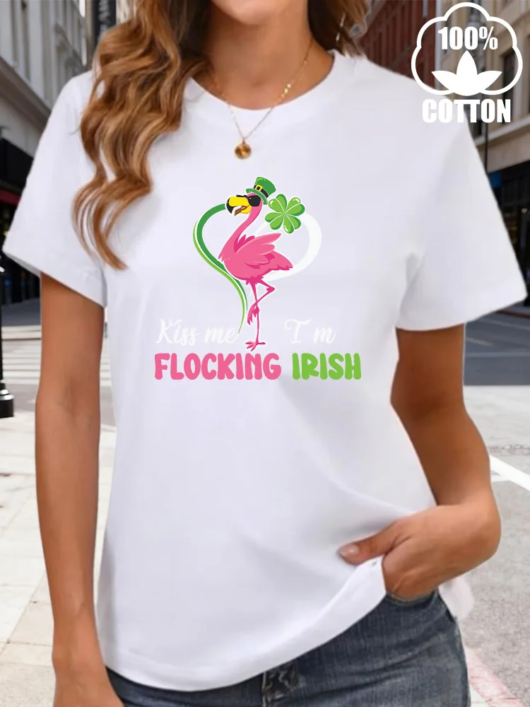 Flocking Irish Women's Graphic T-Shirt 180g Cotton Crew Neck Short Sleeve Tee Casual Summer Daily Wear
Flocking Irish Women's Graphic T-Shirt 180g Cotton Crew Neck Short Sleeve Tee Casual Summer Daily Wear