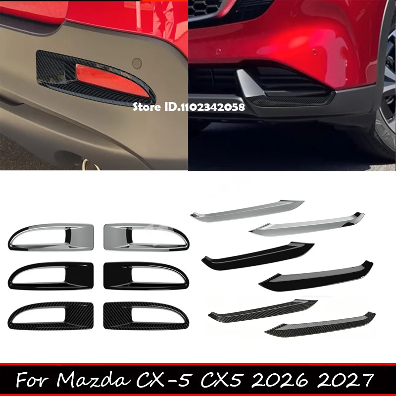 For Mazda CX-5 CX5 2026 2027 ABS chrome black Front Rear Fog Lights cover fog Lamp Strip Decoration Cover Exterior Accessories
For Mazda CX-5 CX5 2026 2027 ABS chrome black Front Rear Fog Lights cover fog Lamp Strip Decoration Cover Exterior Accessories