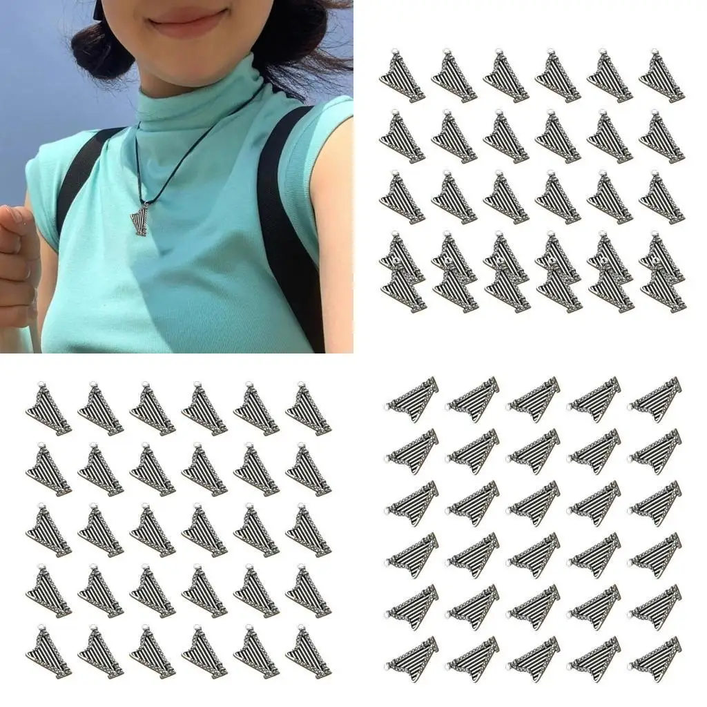 J78F 30Pieces Harp Charm Necklace Pendant Antique Silver Handmade Jewelry Pendant
J78F 30Pieces Harp Charm Necklace Pendant Antique Silver Handmade Jewelry Pendant