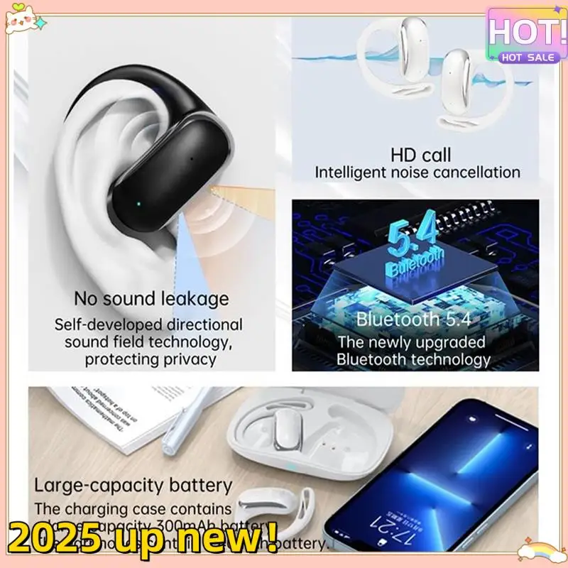 Стильная Bluetooth-гарнитура для перевода, крепящаяся на ухе открытая гарнитура для перевода, 14-лузовая гарнитура для перевода, белая
Стильная Bluetooth-гарнитура для перевода, крепящаяся на ухе открытая гарнитура для перевода, 14-лузовая гарнитура для перевода, белая