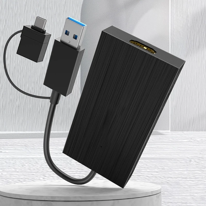 Easy USB3.0 2160P Video Display Adapter for 4K 2K Display Mirroring and Expansion Without Driver F19E