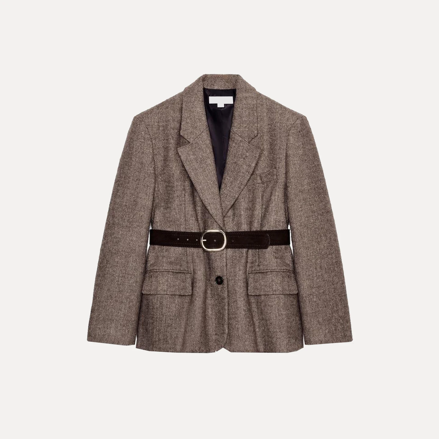 Trendy Cheered Suit Jaet for Women with Belt Autumn New Arrival Z Commute Sle Loose Fit Long Sve Regular Length
Trendy Cheered Suit Jaet for Women with Belt Autumn New Arrival Z Commute Sle Loose Fit Long Sve Regular Length