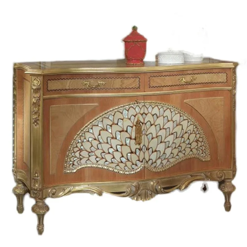 European-style porch cabinet foyer cabinet villa solid wood carving flower shell inlaid
European-style porch cabinet foyer cabinet villa solid wood carving flower shell inlaid