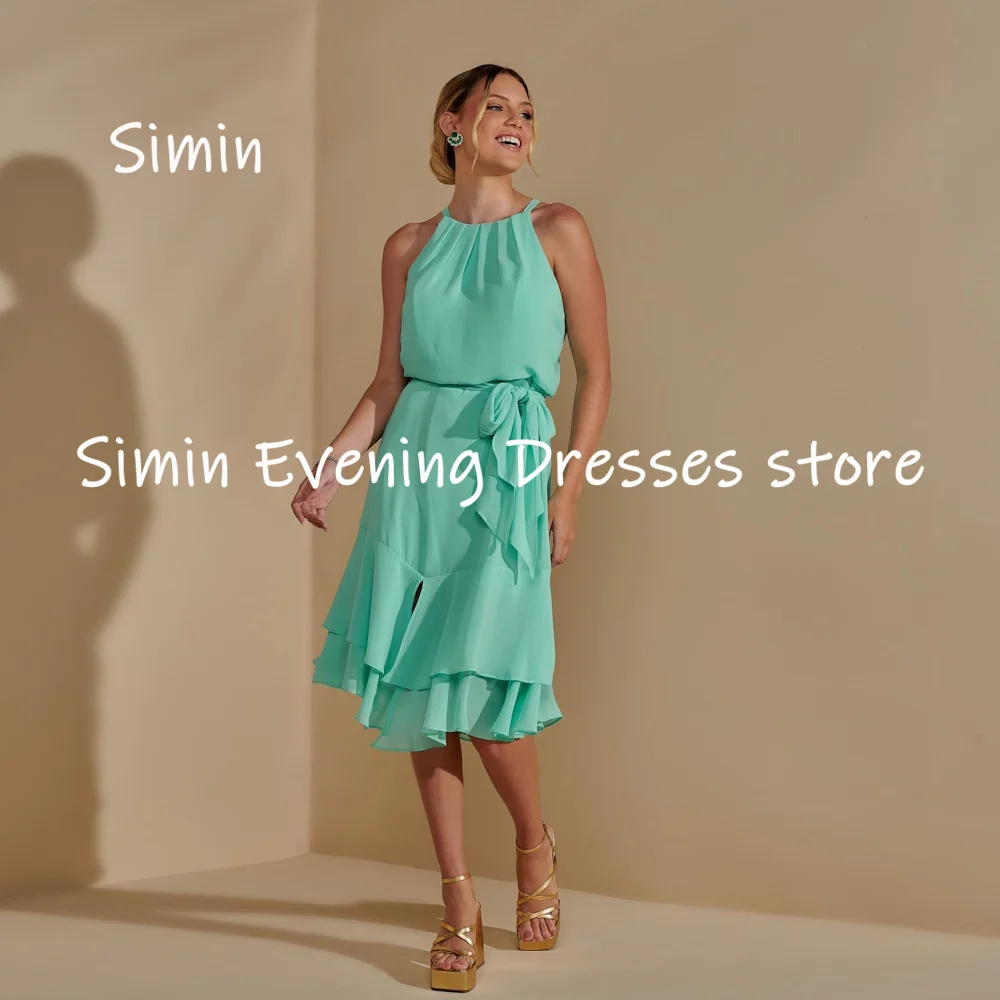 Simin Chiffon A-line Scoop Neckline Ruffle Popular Formal Prom Gown Tea-length Evening Elegant Party dresses for women 2023
Simin Chiffon A-line Scoop Neckline Ruffle Popular Formal Prom Gown Tea-length Evening Elegant Party dresses for women 2023