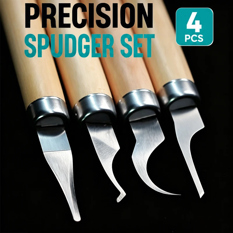 RF4 KH15 4 in 1 Precision Mobile Repair Pry Tool Set Non Slip Heat Resistant Wooden Handle for Phone Disassembly Glue Removal
RF4 KH15 4 in 1 Precision Mobile Repair Pry Tool Set Non Slip Heat Resistant Wooden Handle for Phone Disassembly Glue Removal