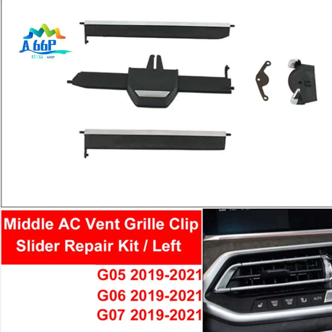A66P-Front Air Vent Outlet Grille Clip For-BMW X5 X6 X7 G05 G06 G07 Car Central AC Slide Repair Kit 6411 9468 531
A66P-Front Air Vent Outlet Grille Clip For-BMW X5 X6 X7 G05 G06 G07 Car Central AC Slide Repair Kit 6411 9468 531