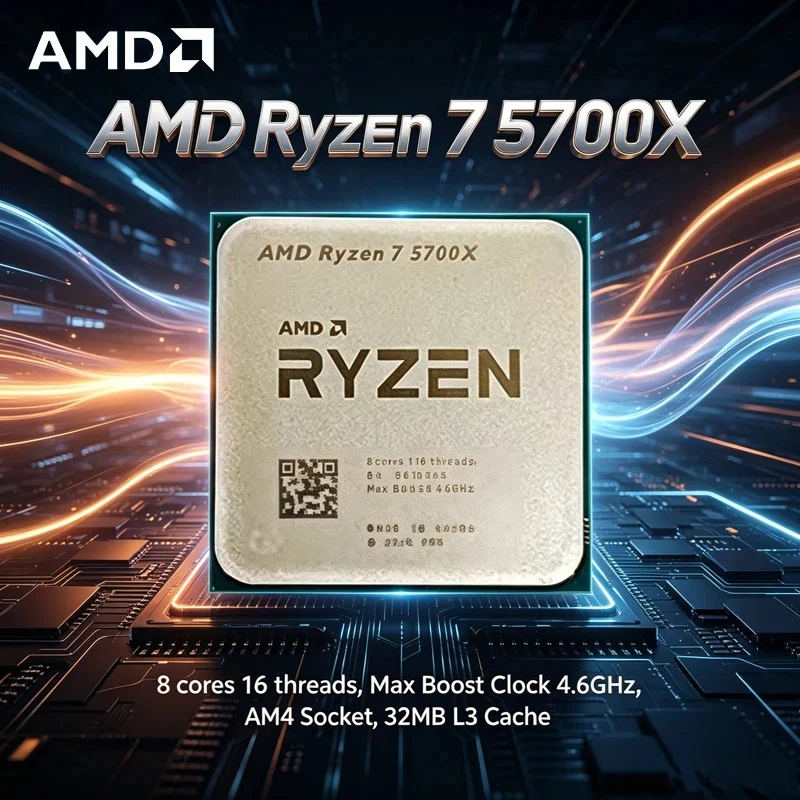 AMD Ryzen 7 5700X R7 5700X 8-Core 16-Thread 4.6GHz 32MB L3 Cache AM4 Gaming Desktop CPU, Tray Version Without Package
AMD Ryzen 7 5700X R7 5700X 8-Core 16-Thread 4.6GHz 32MB L3 Cache AM4 Gaming Desktop CPU, Tray Version Without Package