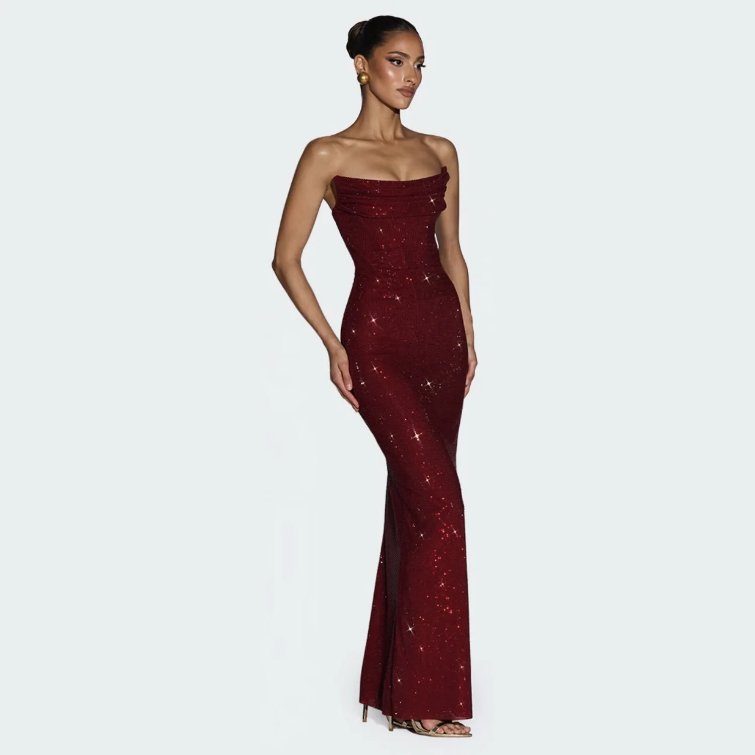 Hot S New Sparkling Long Evening Gown Strapl Sequin Dr mid Waist A-Line Skirt No Brand Ciwalk Winter Season
Hot S New Sparkling Long Evening Gown Strapl Sequin Dr mid Waist A-Line Skirt No Brand Ciwalk Winter Season