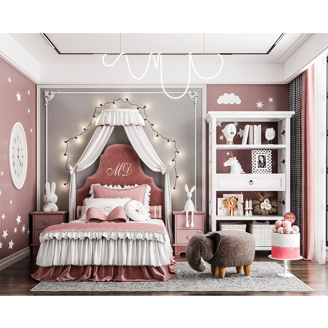 Modern Simple 1.8m Master Bedroom Double Bed Storage Children's Bed Girl Cream Style Princess Bed
Modern Simple 1.8m Master Bedroom Double Bed Storage Children's Bed Girl Cream Style Princess Bed