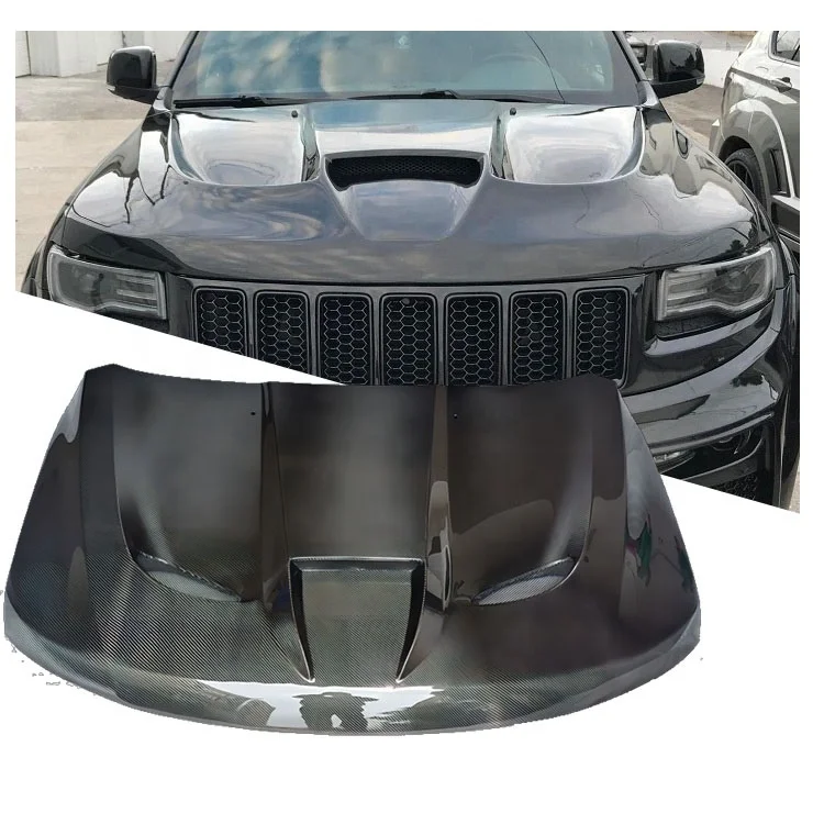 Carbon Fiber Bonnet Cover Engine Hood for Jeep Grand Cherokee WK2 SRT Trackhawk Tyrannos V2 2011-2018
Carbon Fiber Bonnet Cover Engine Hood for Jeep Grand Cherokee WK2 SRT Trackhawk Tyrannos V2 2011-2018