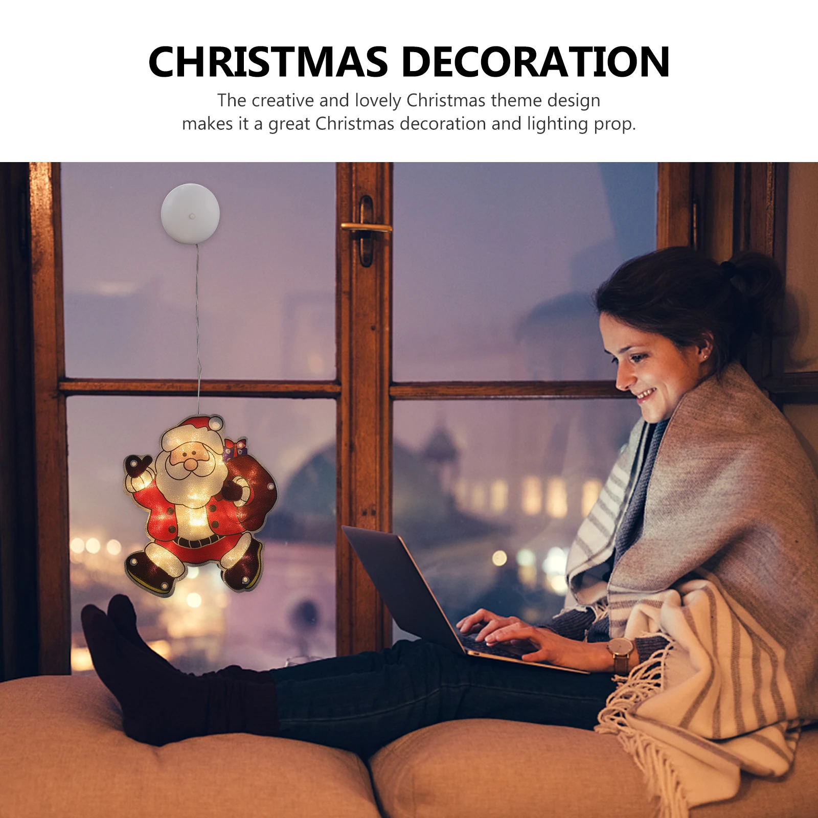 Santa Claus Colored Lights Xmas Indoor Holiday Window Decorations Suction Lamp Copper Wire
Santa Claus Colored Lights Xmas Indoor Holiday Window Decorations Suction Lamp Copper Wire