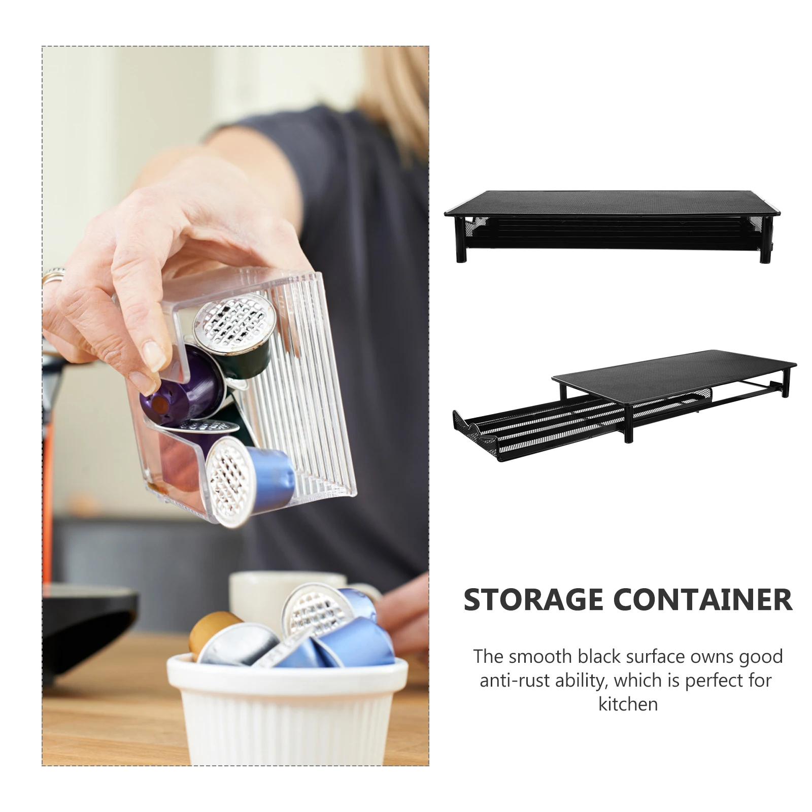 Coffee Capsule Box 40 Capsules Iron Capsule Storage Box Smooth Anti Rust Kitchen Organizer Pod Holder Container
Coffee Capsule Box 40 Capsules Iron Capsule Storage Box Smooth Anti Rust Kitchen Organizer Pod Holder Container